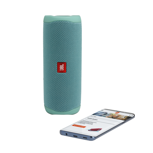 JBL Flip 5 - Teal - Portable Waterproof Speaker - Detailshot 2 image number null
